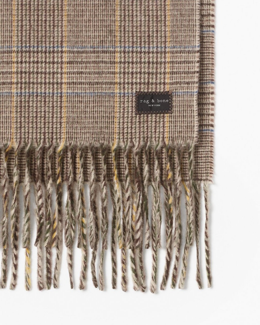 Mila Cashmere Scarf - Camel Heritage Plaid - Image 3