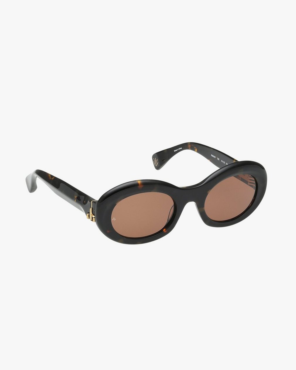 Miley Oval Sunglasses - Tort Brown - Image 2