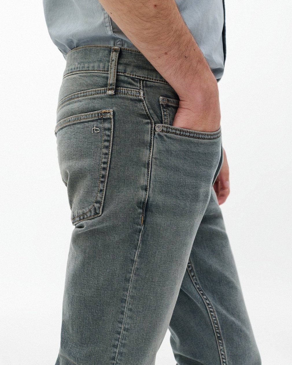 Fit 2 Slim Jeans - Granite Blue - Image 4
