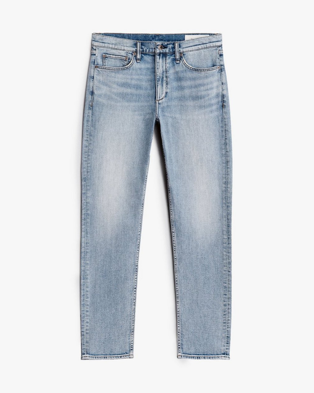 Fit 2 - Flynn: Slim Fit Light Indigo Authentic Stretch Jean - Image 2