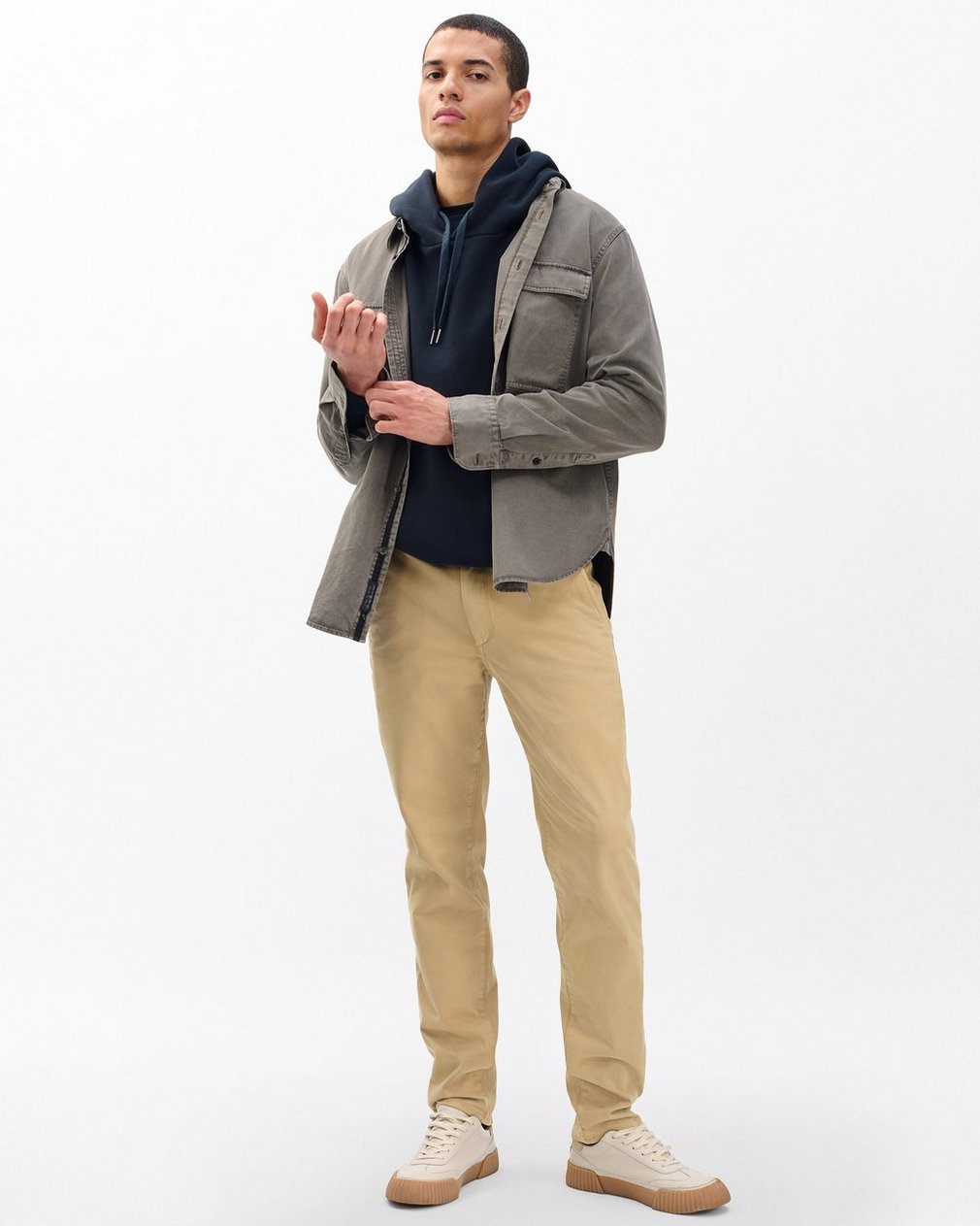 Fit 2 Stretch Twill Chinos - Khaki - Image 3