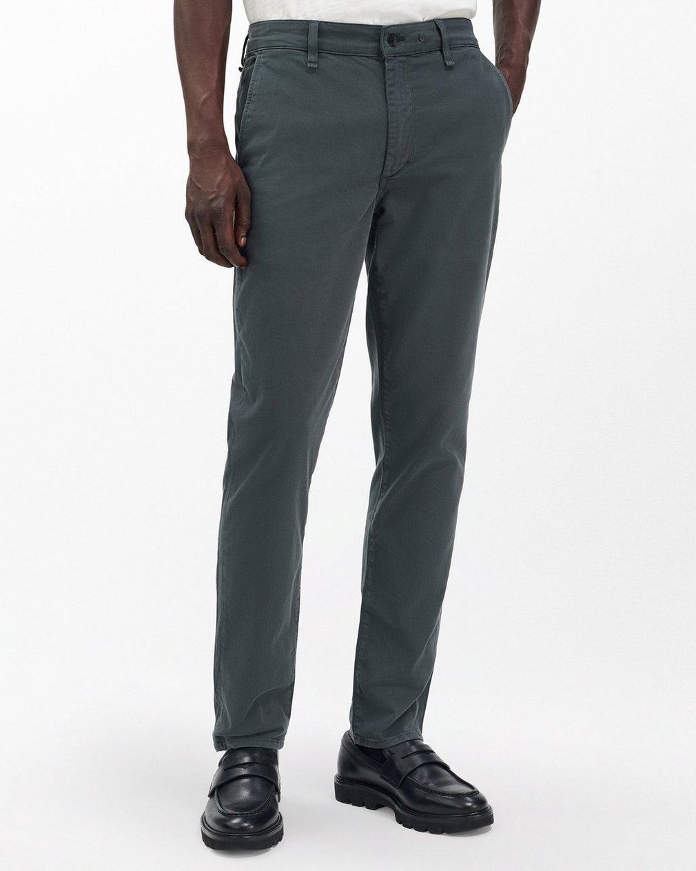 Fit 2 Slim Chinos - Pin Grey - Image 4