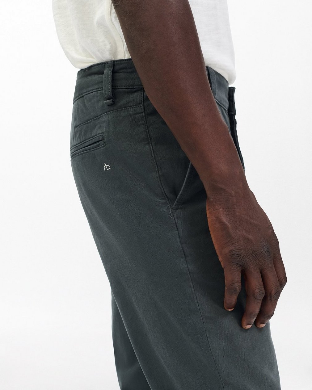 Fit 2 Slim Chinos - Pin Grey - Image 5