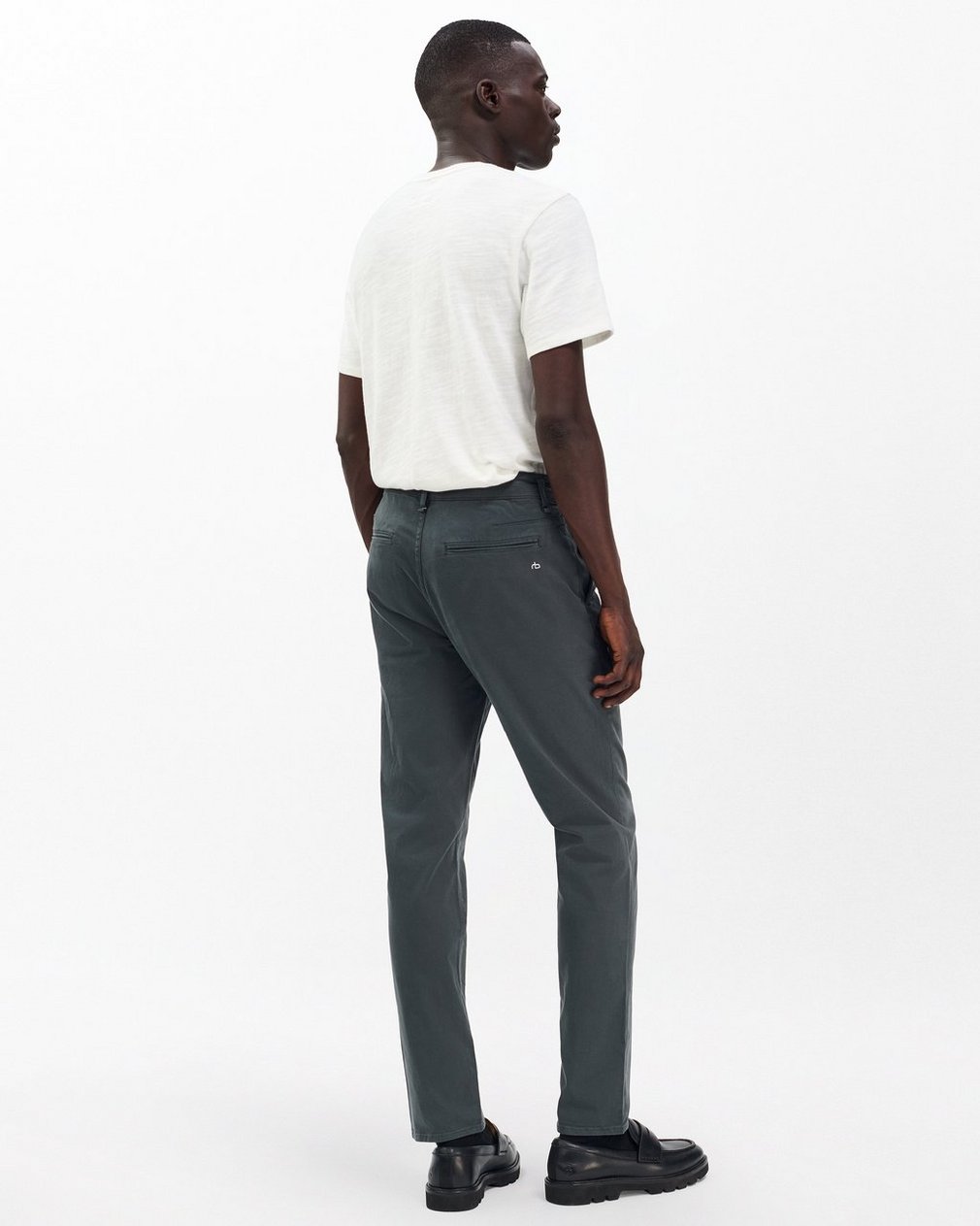 Fit 2 Slim Chinos - Pin Grey - Image 6