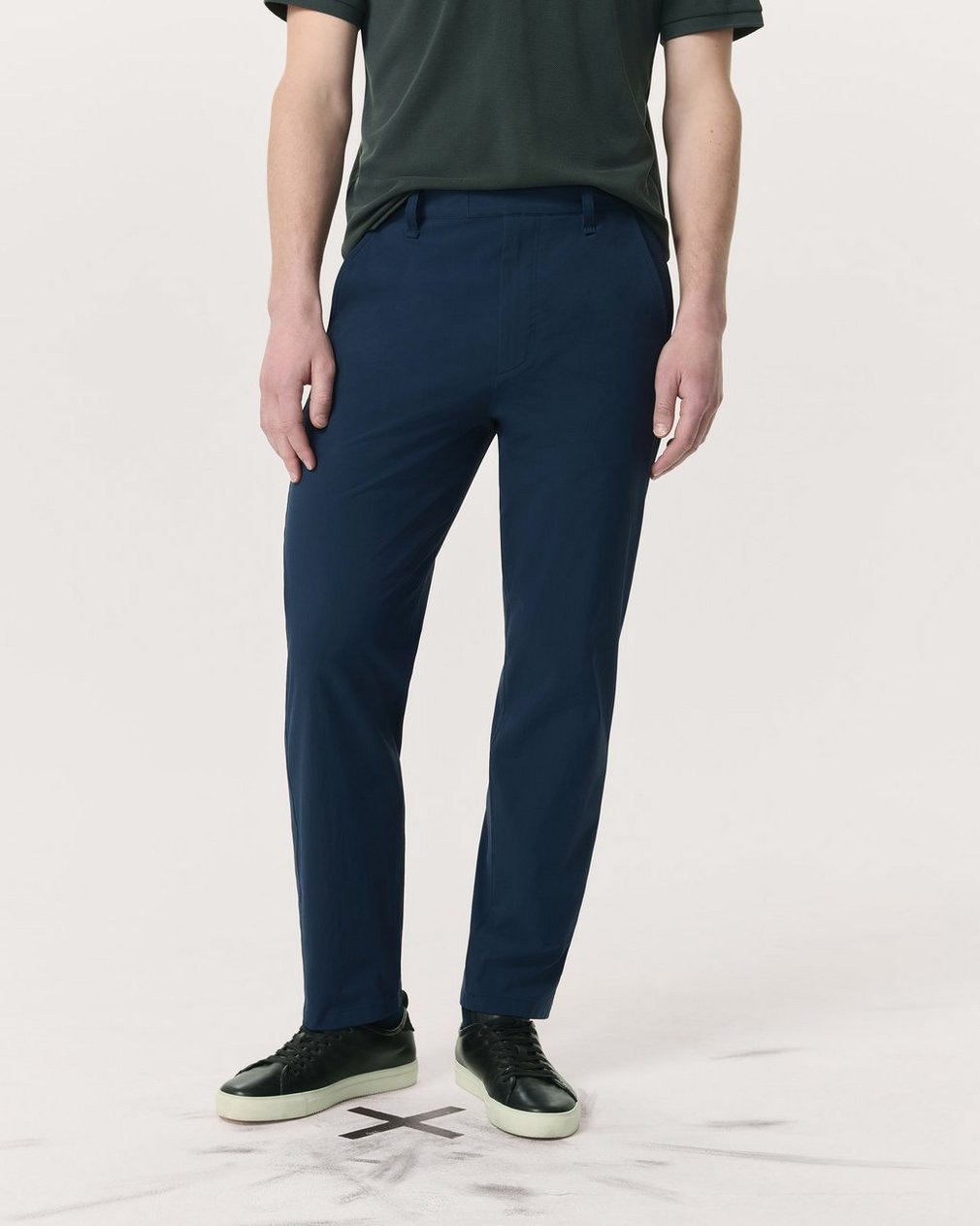 Tapered Nylon-Blend Trousers - Navy - Image 3