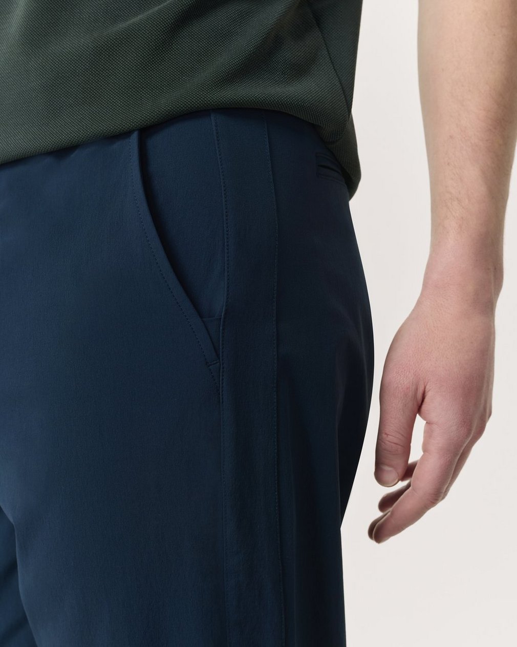 Tapered Nylon-Blend Trousers - Navy - Image 4