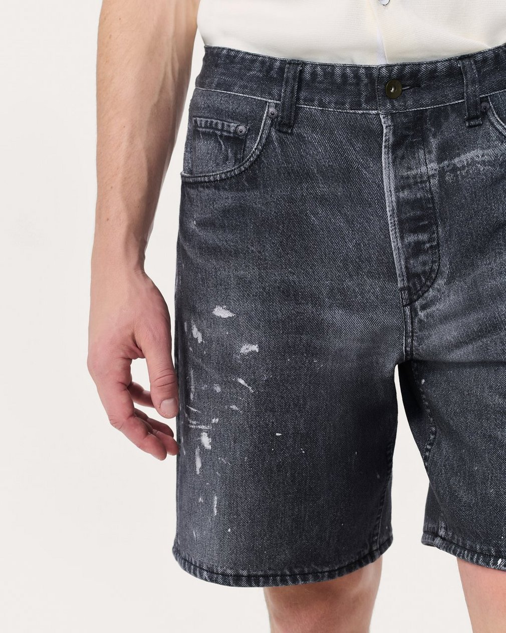 Miramar Fit 4 Shorts - Black Paint Splatter - Image 4