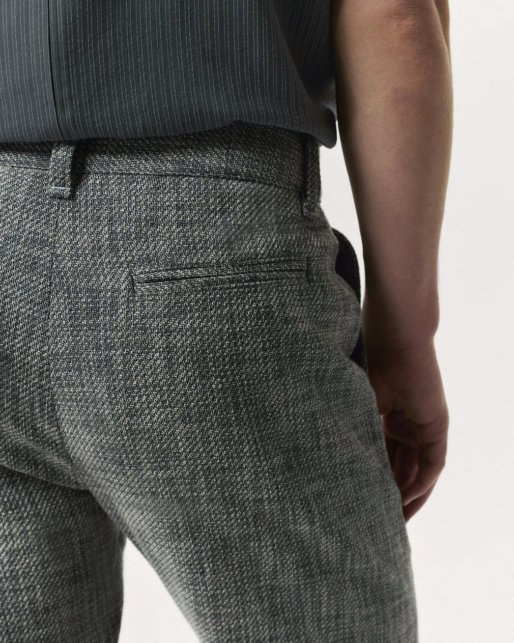 Haydon Straight Fit Italian Tweed Pants - Navy Multi - Image 6