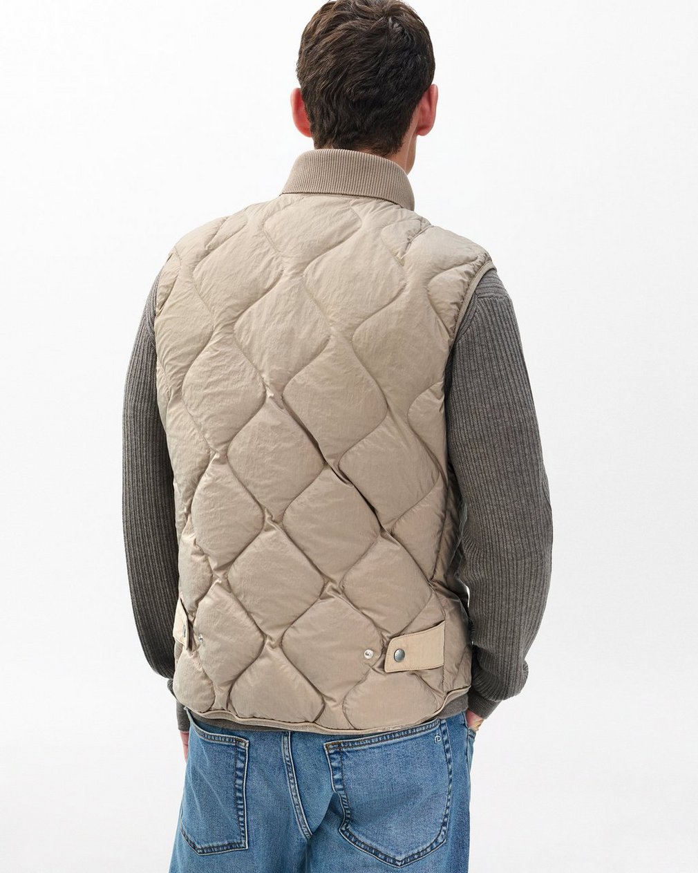 Dane Quilted Vest - Wolf Grey - Image 6