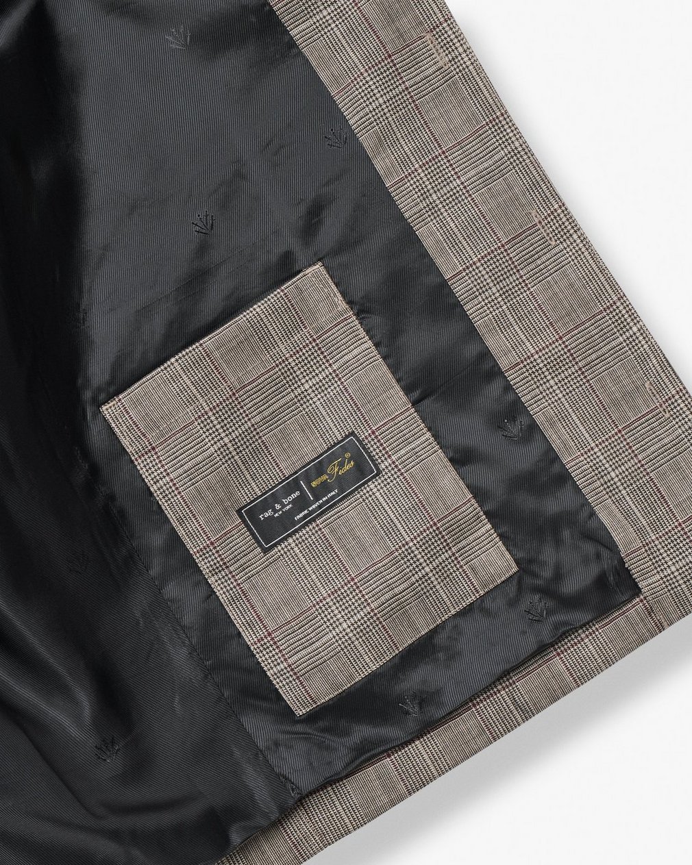 Isaiah Italian Wool Shirt Jacket - Grey Check - Image 8