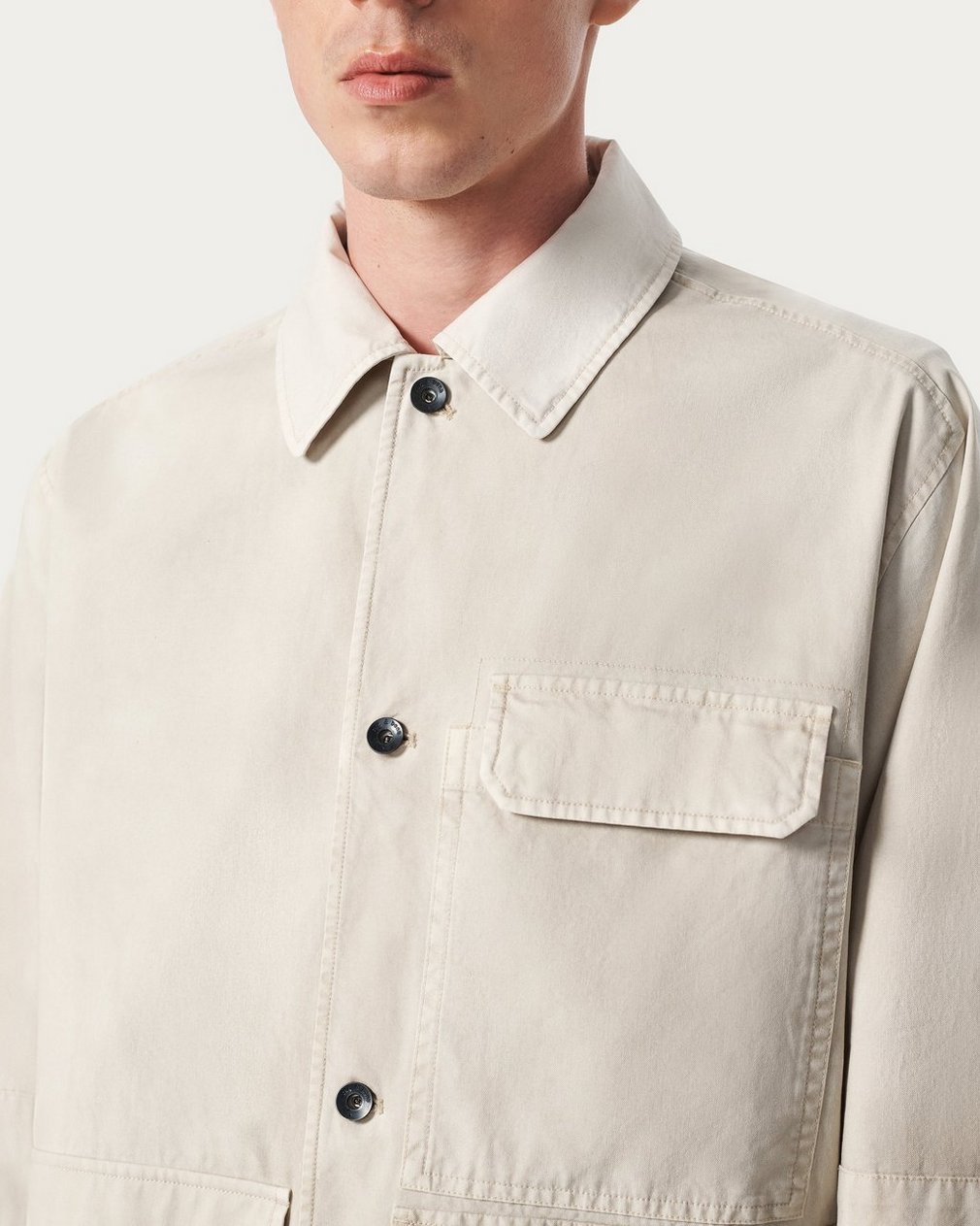 Strike Washed Canvas Jacket - Chime Grey - Image 4
