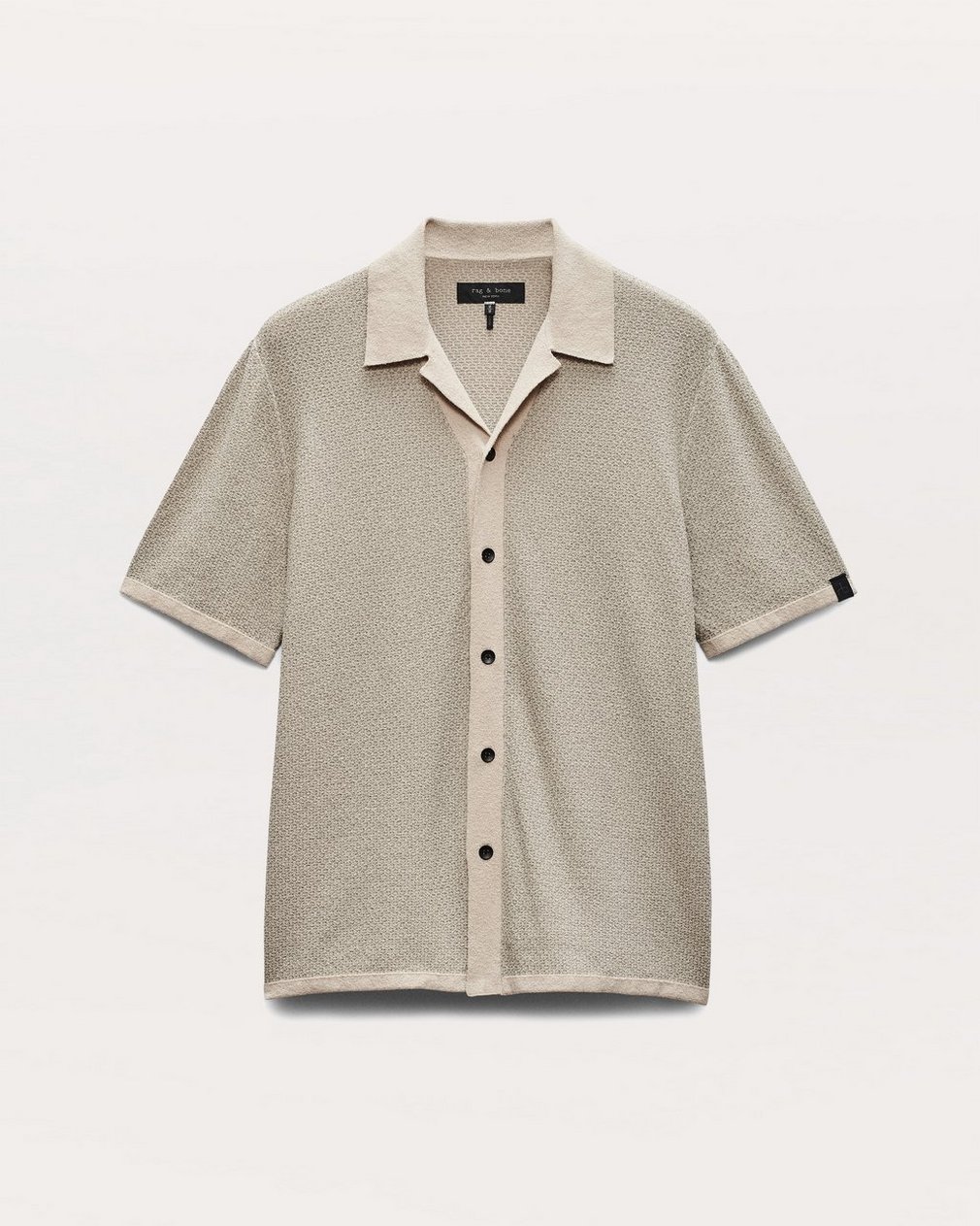 Avery Zig-Zag Zuma Knit Shirt - Light Tan - Image 2