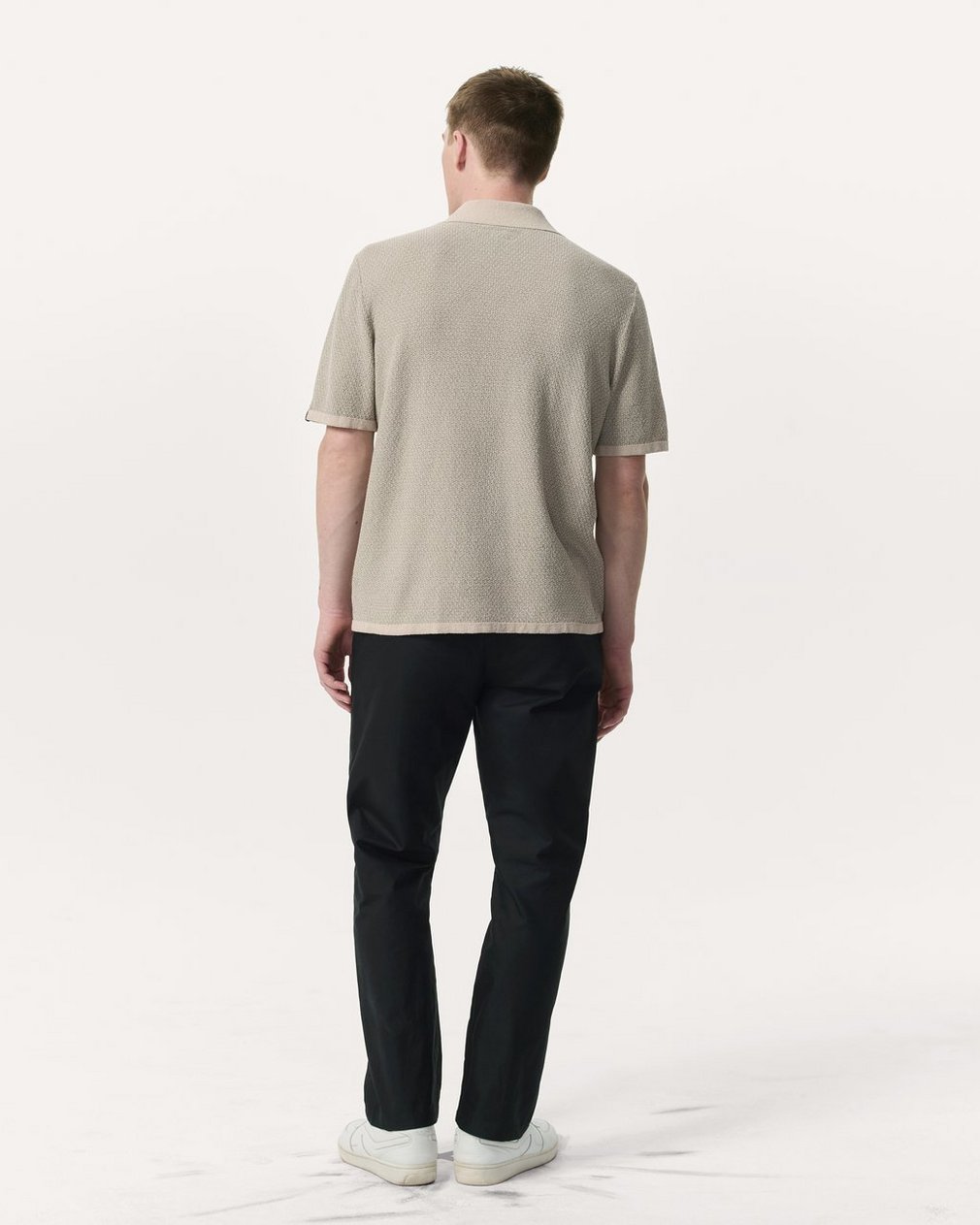 Avery Zig-Zag Zuma Knit Shirt - Light Tan - Image 5