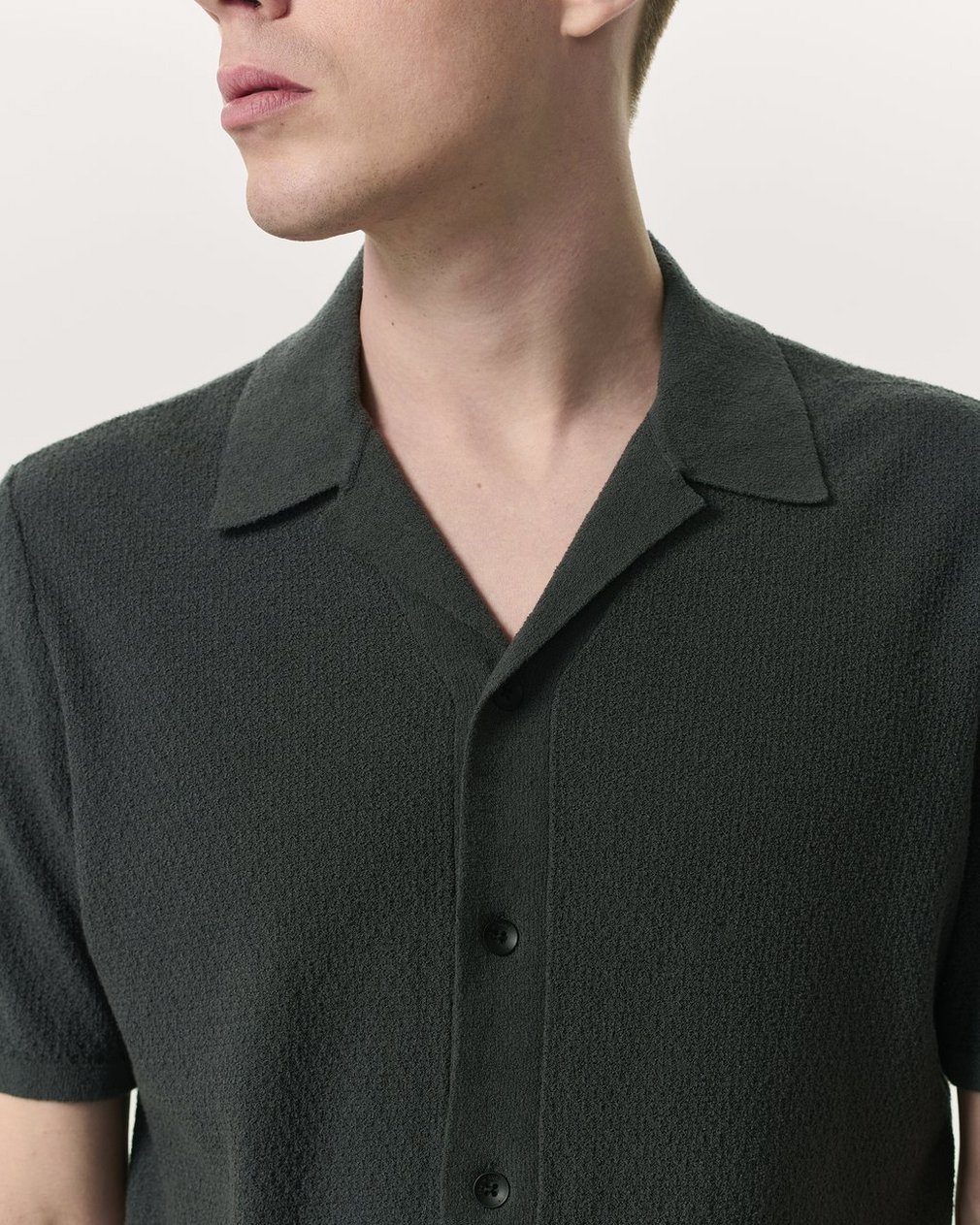 Avery Zig-Zag Zuma Knit Shirt - Dark Grey - Image 3