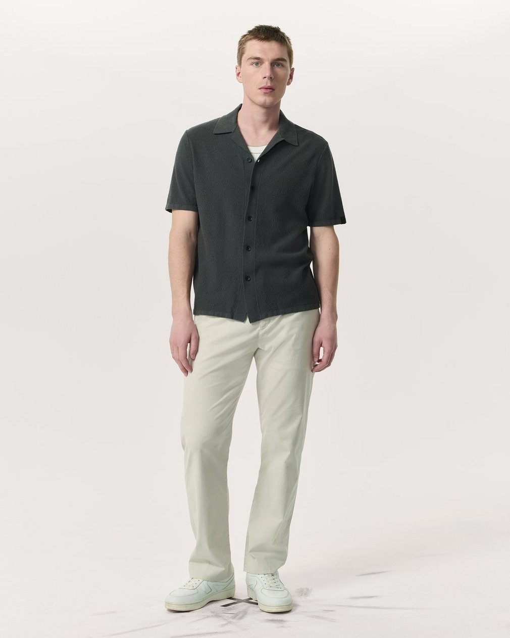 Avery Zig-Zag Zuma Knit Shirt - Dark Grey - Image 4