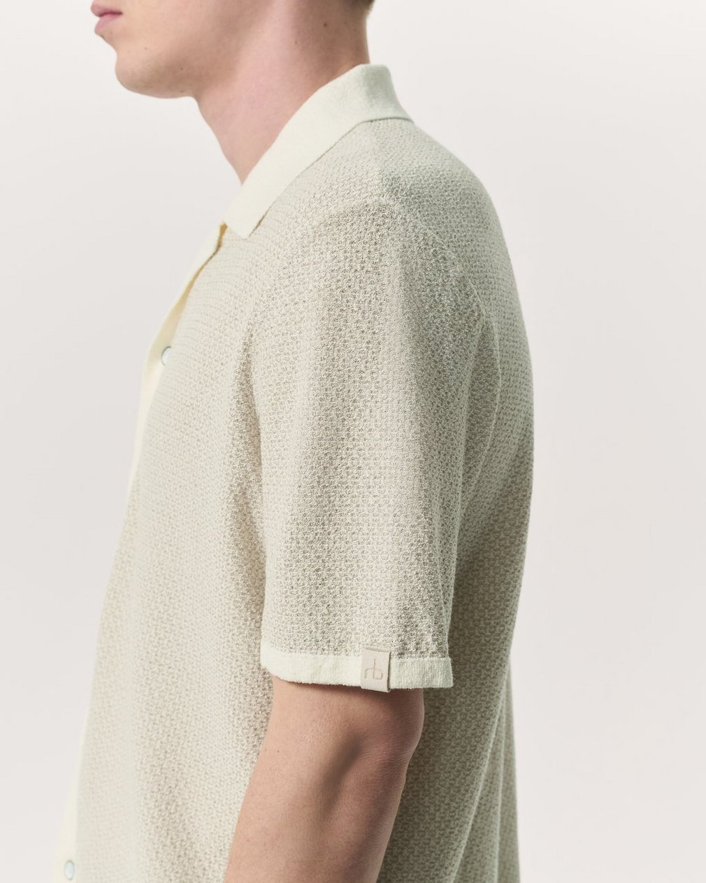 Avery Zig-Zag Zuma Knit Shirt - Ivory - Image 6