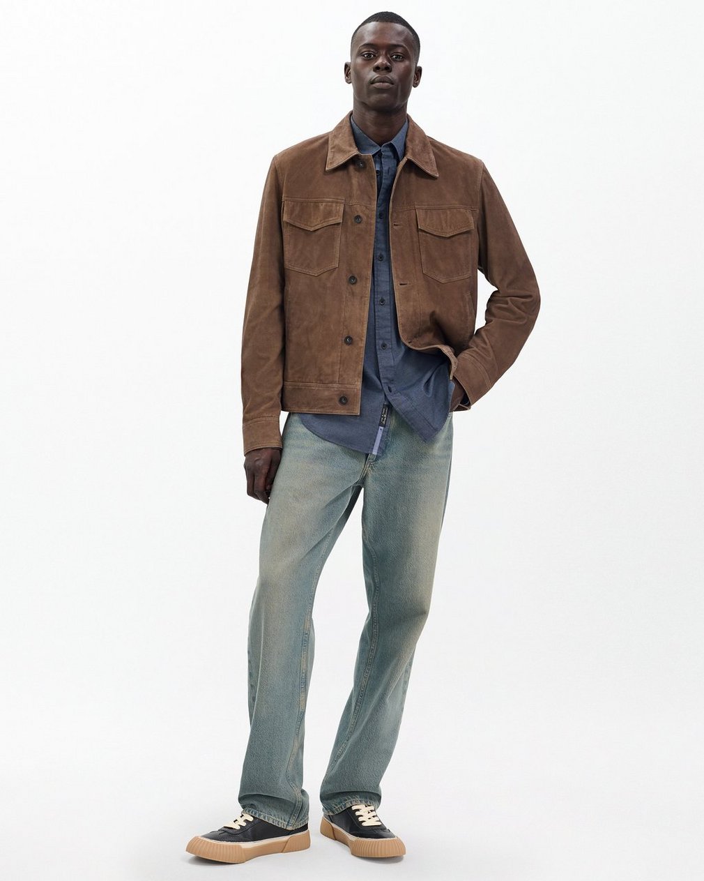 Tomlin Stretch Dobby Shirt - Shark Blue - Image 3