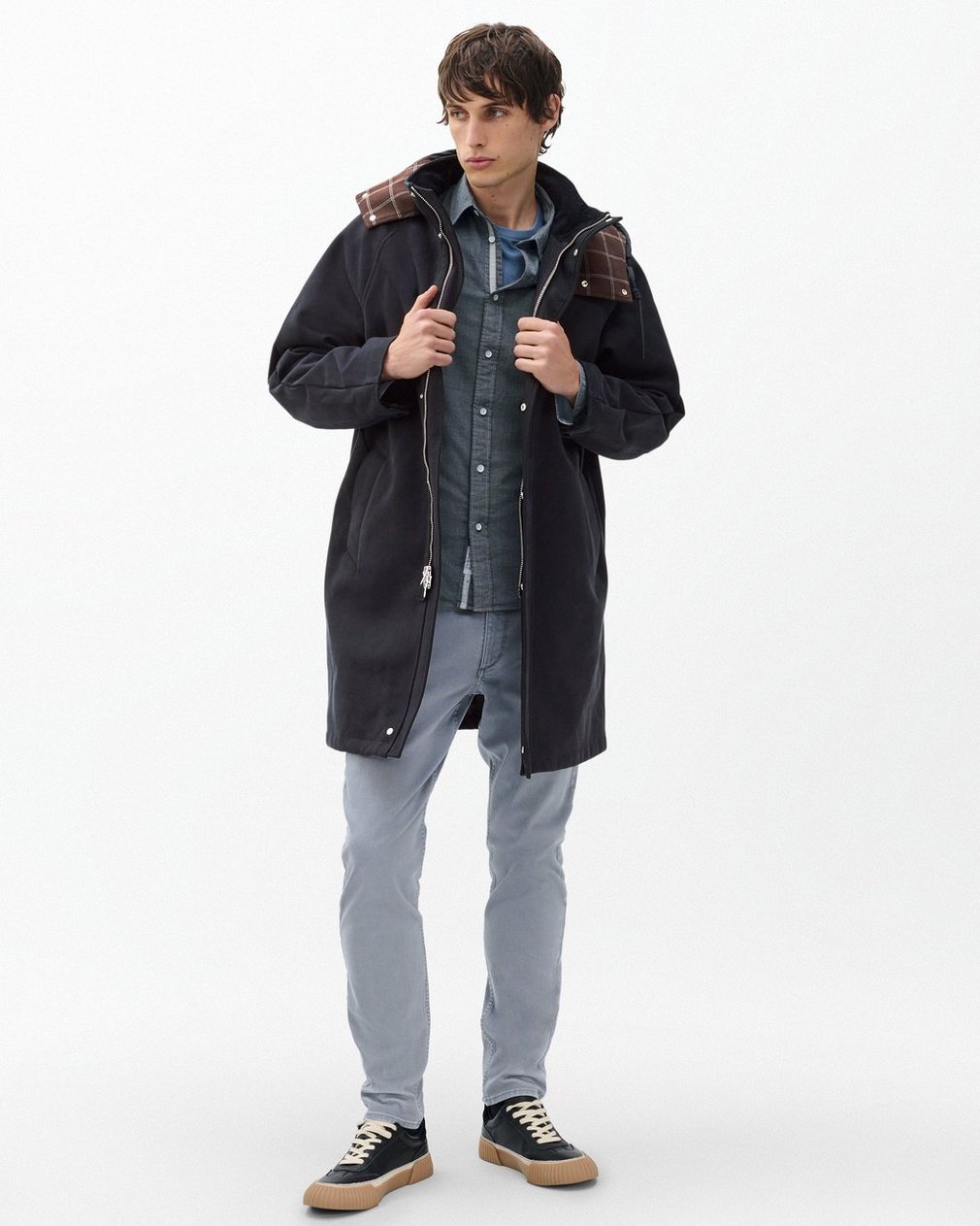 Tomlin Stretch Dobby Shirt - Sky Blue - Image 3