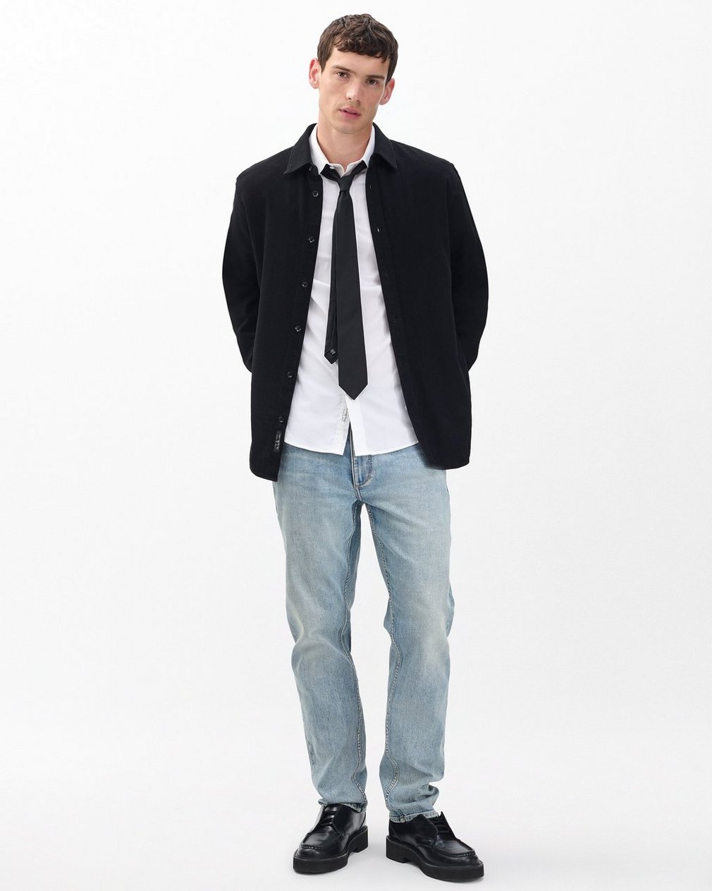 Finch Denim Shirt - Black - Image 3