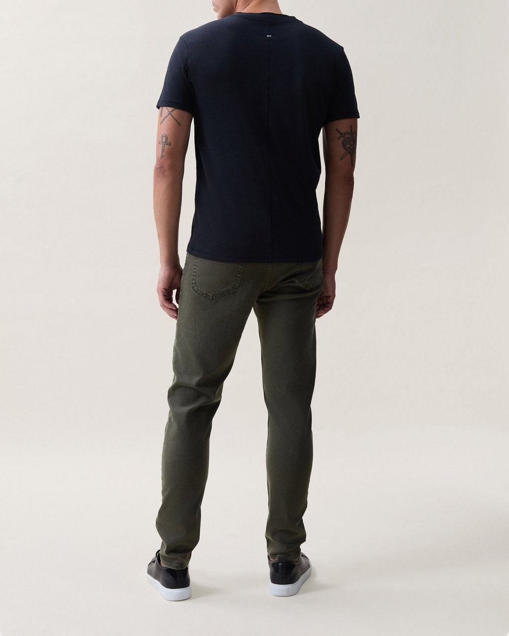 Classic Slub Cotton Henley - Black - Image 2