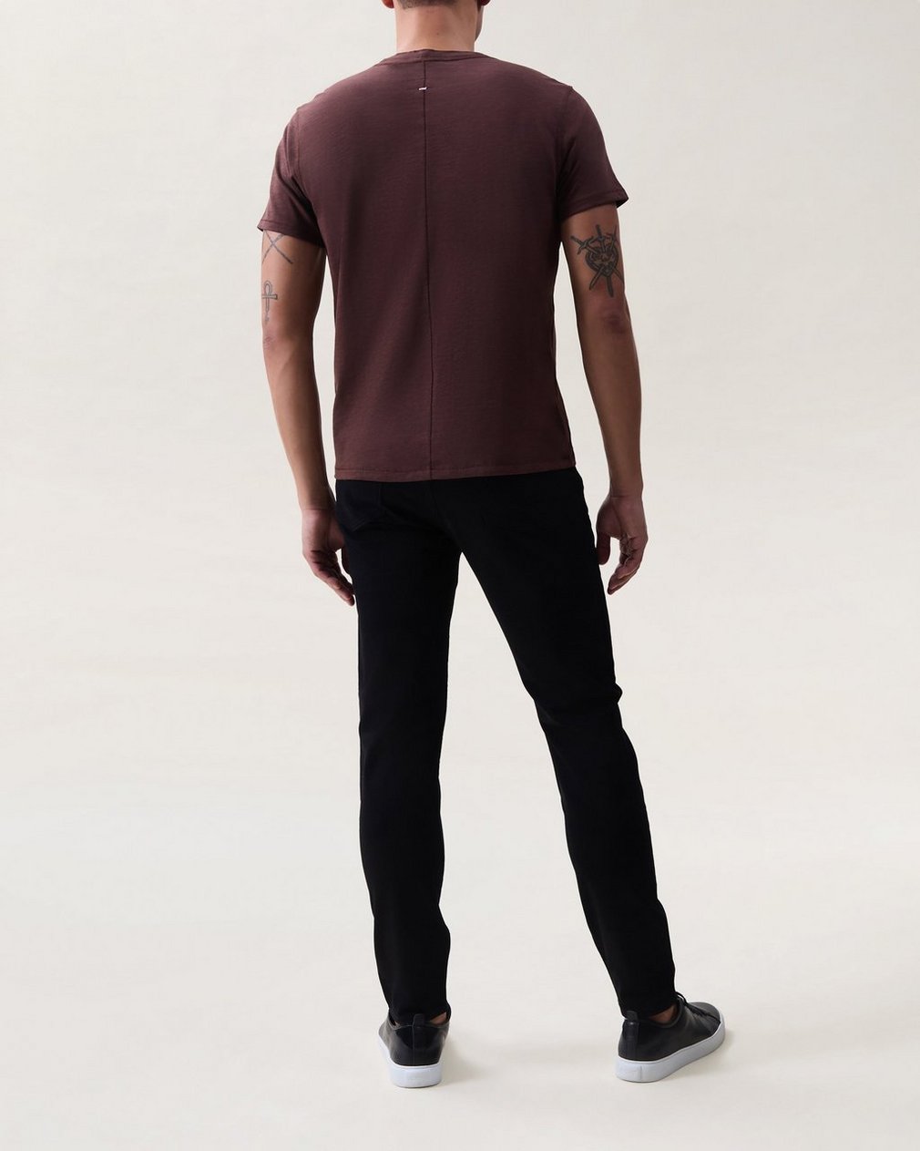 Classic Slub Cotton Henley - Espresso - Image 2