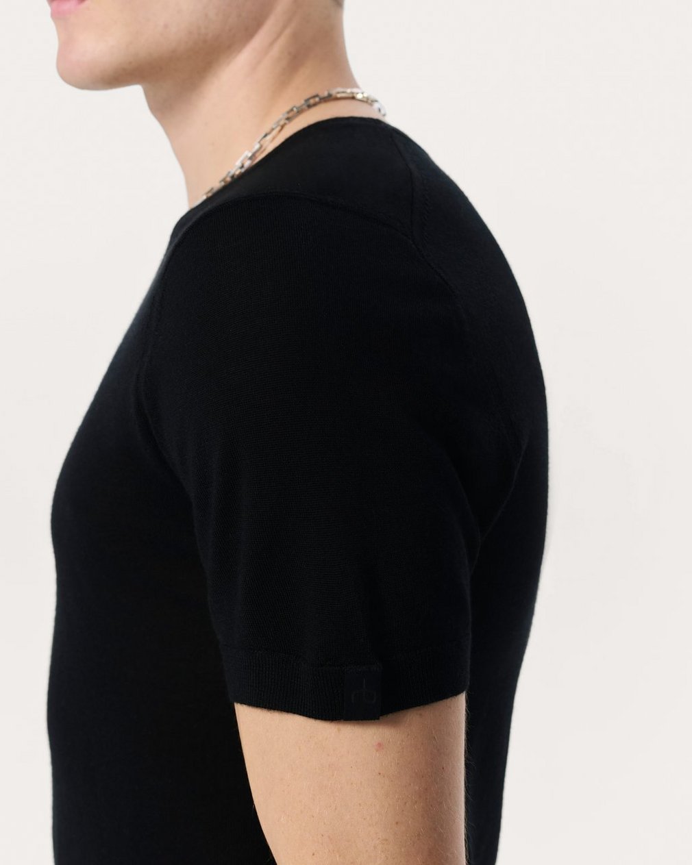 Aulton Sweater Tee - Black - Image 5