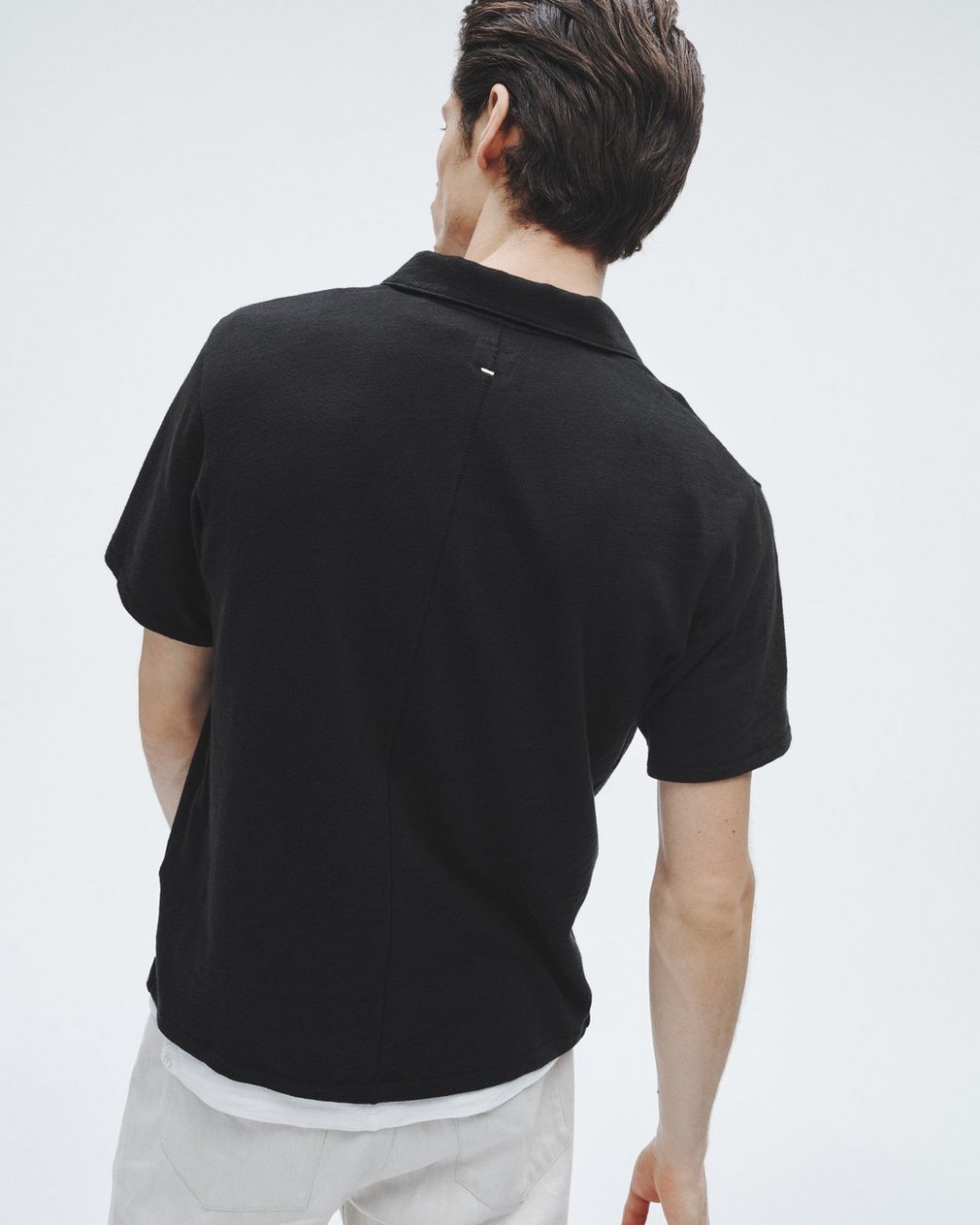 Classic Flame Polo Shirt - Black - Image 4