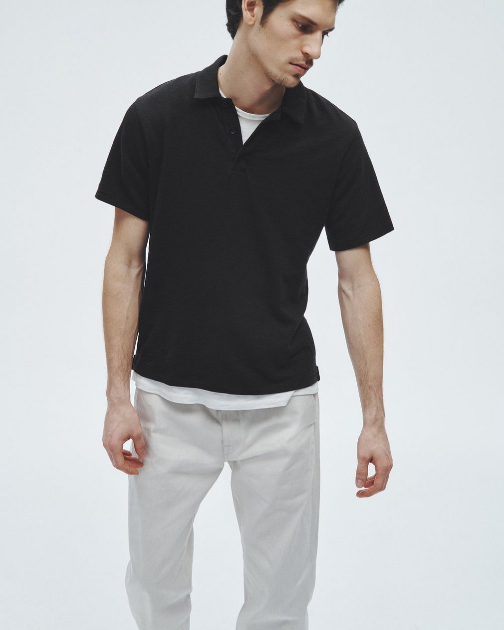 Classic Flame Polo Shirt - Black - Image 5