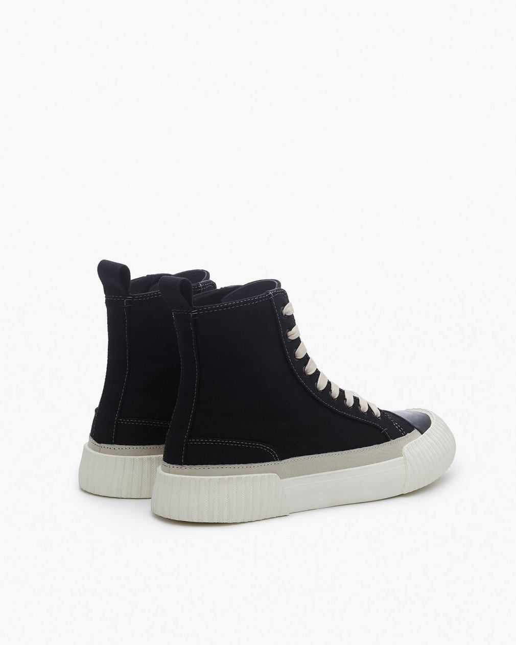 Jones High-Top Canvas Sneakers - Black - Image 3