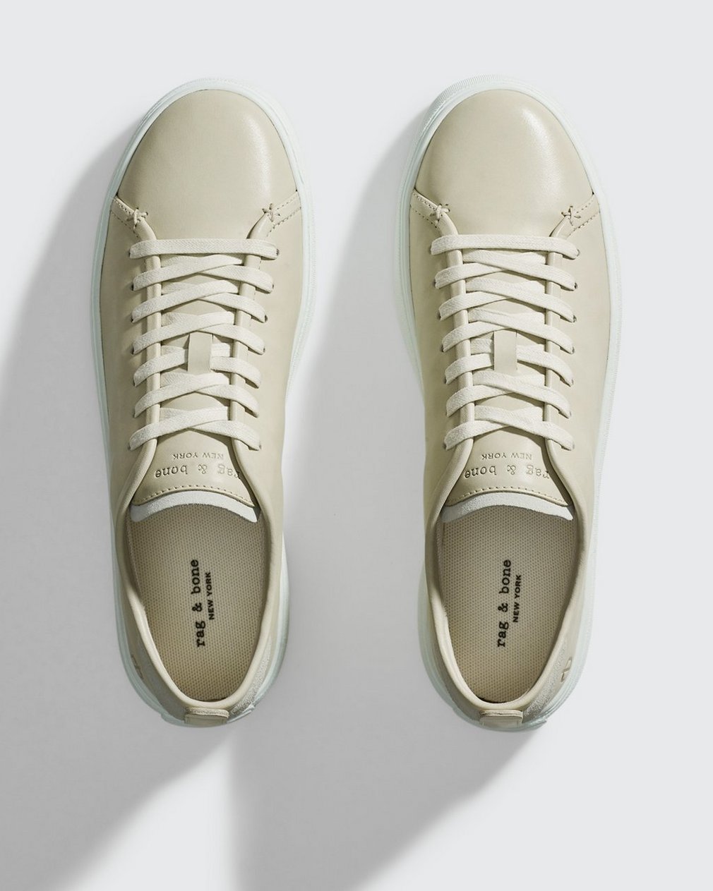 Perry Leather Sneaker - Bone White - Image 5