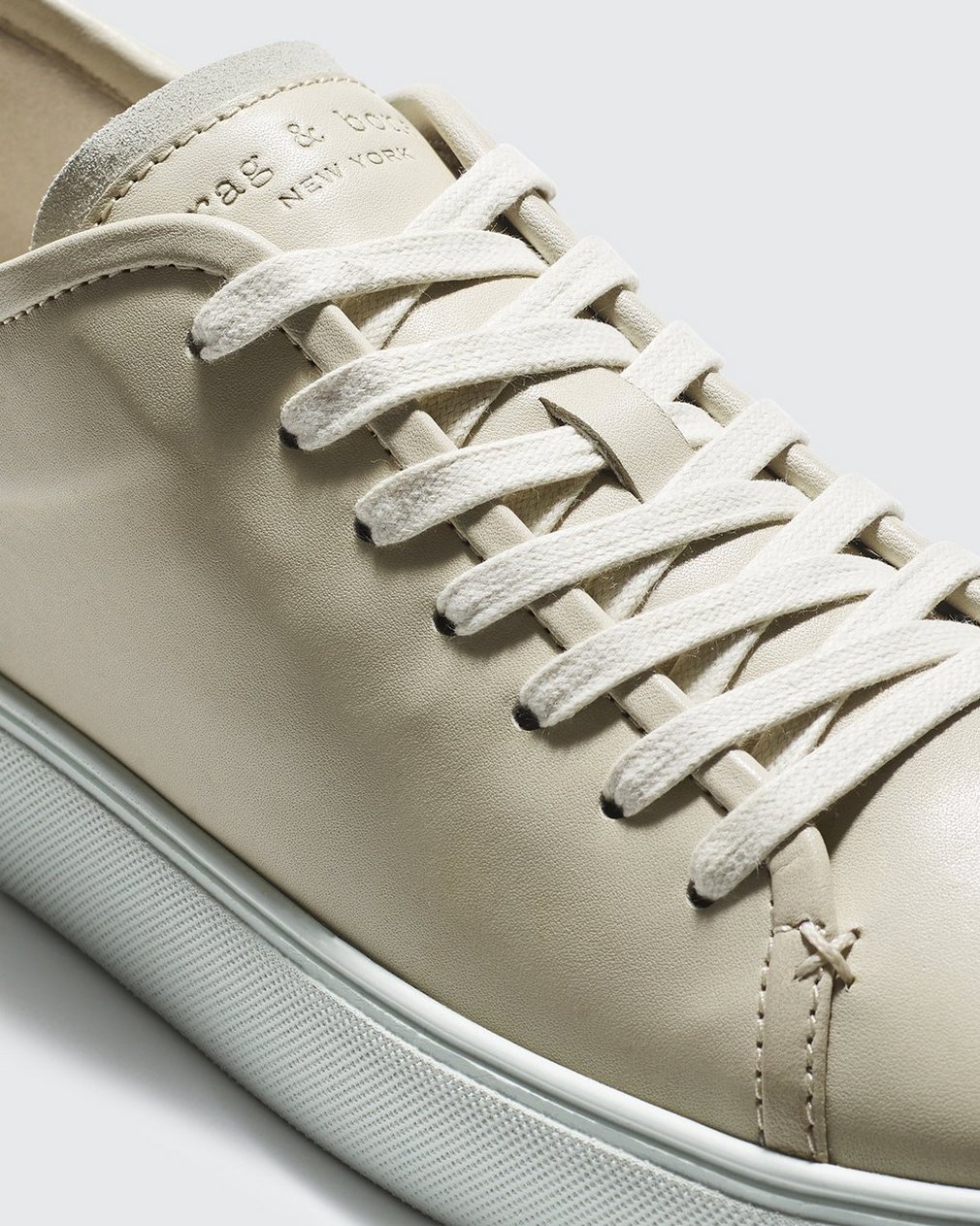 Perry Leather Sneaker - Bone White - Image 6