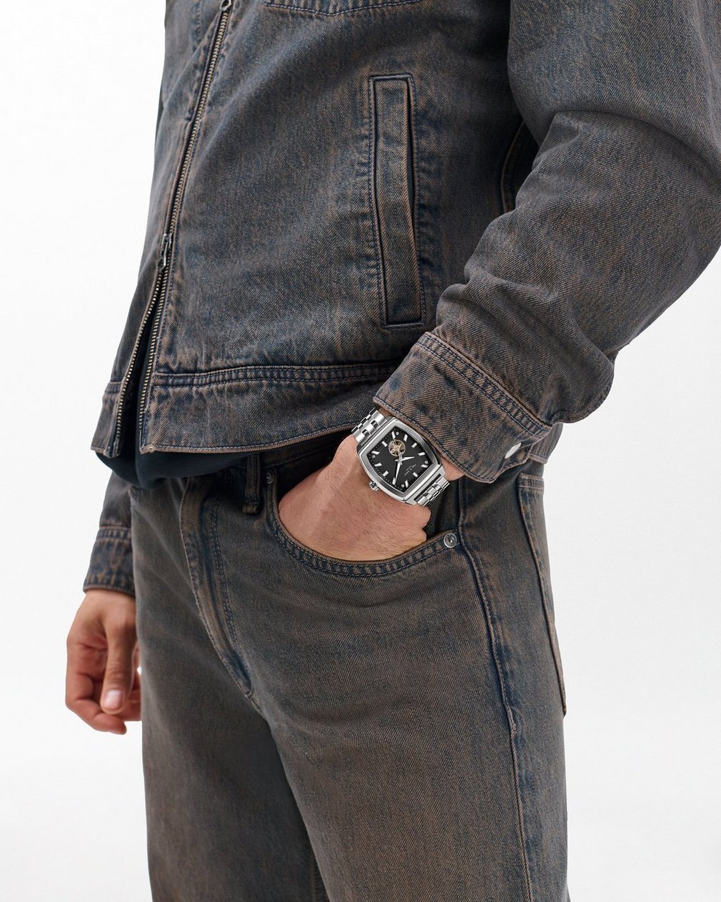 Mercer Automatic Bracelet Watch, 41mm - Silver - Image 2