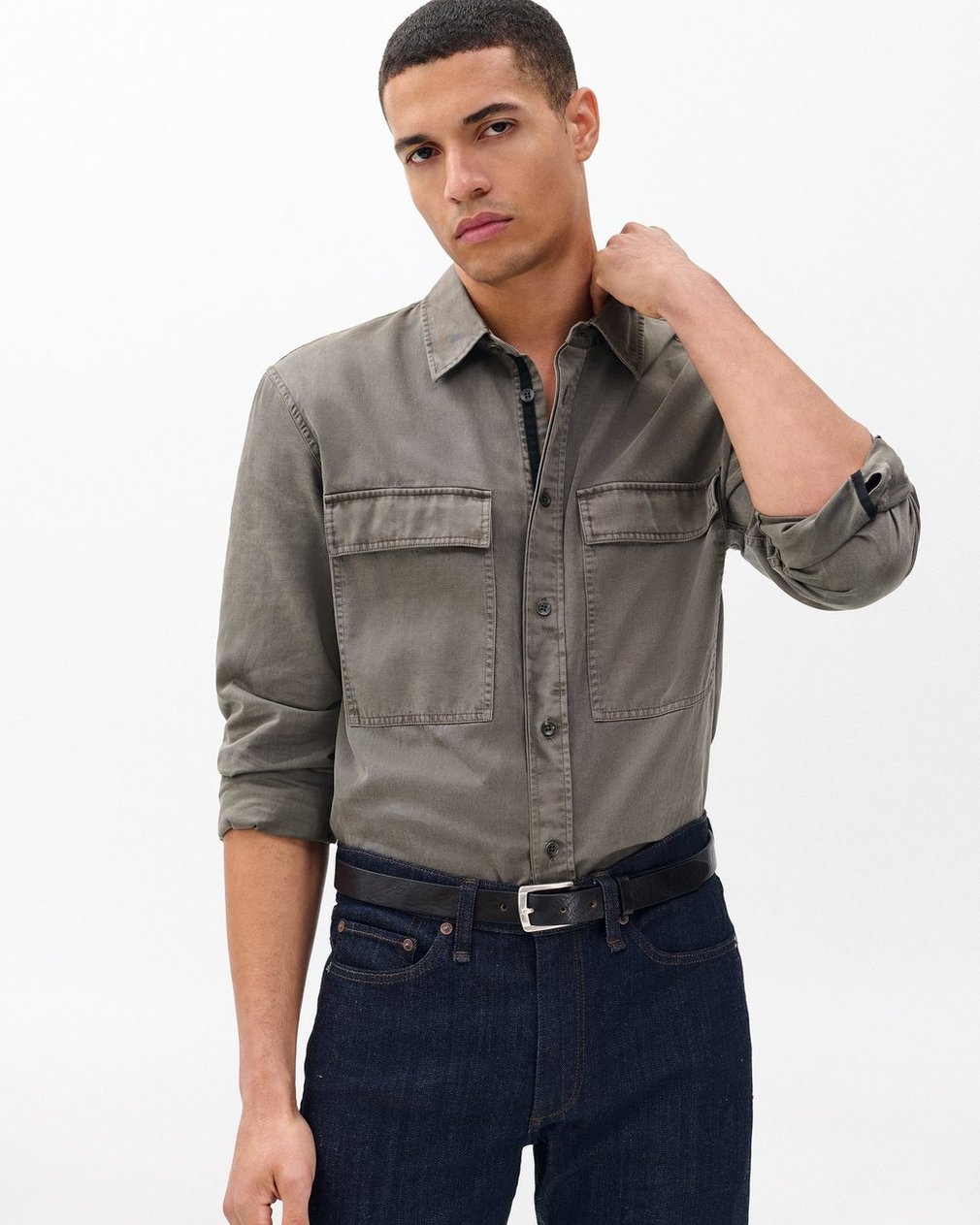 Logan Leather Belt - Black - Image 2