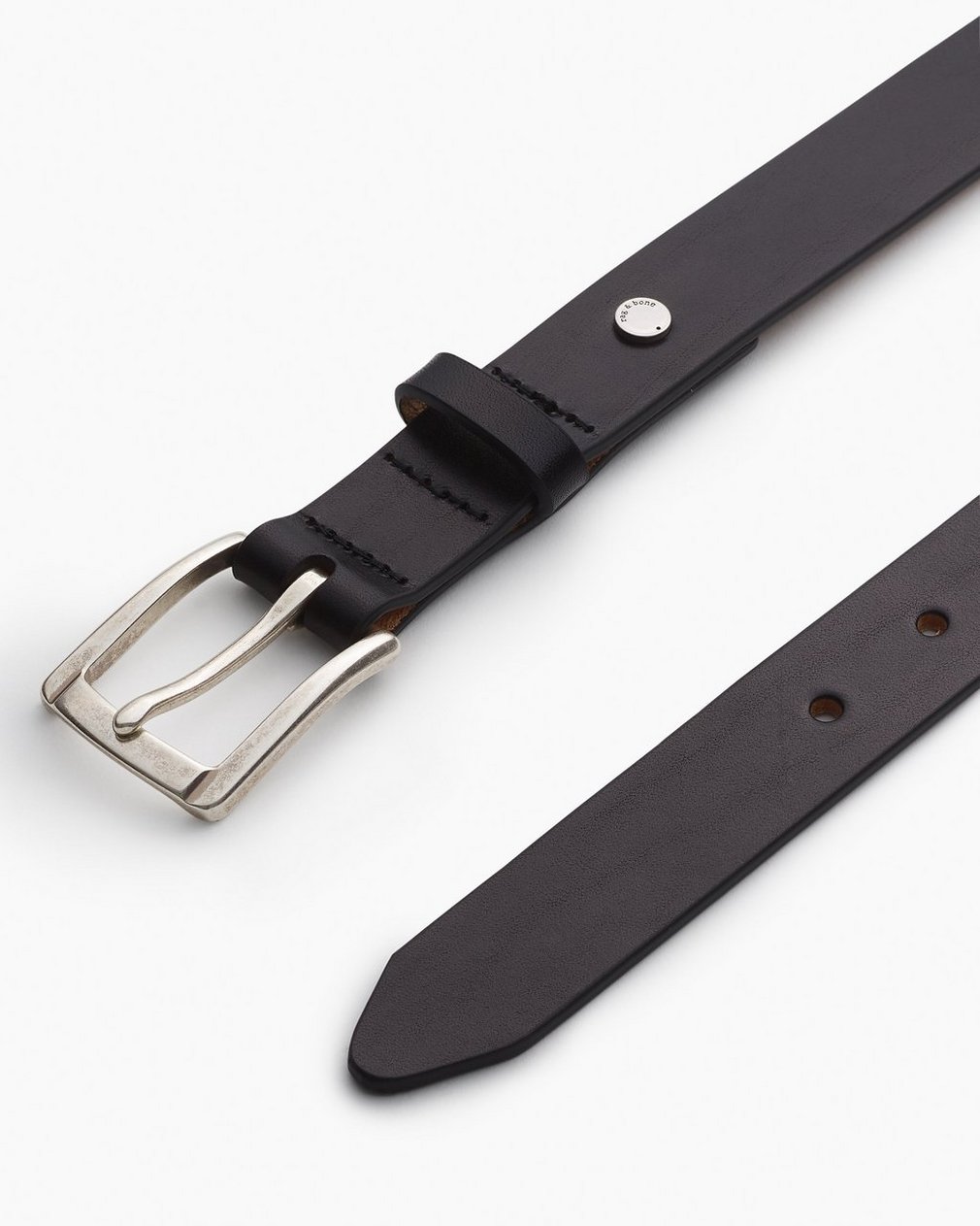 Logan Leather Belt - Black - Image 3