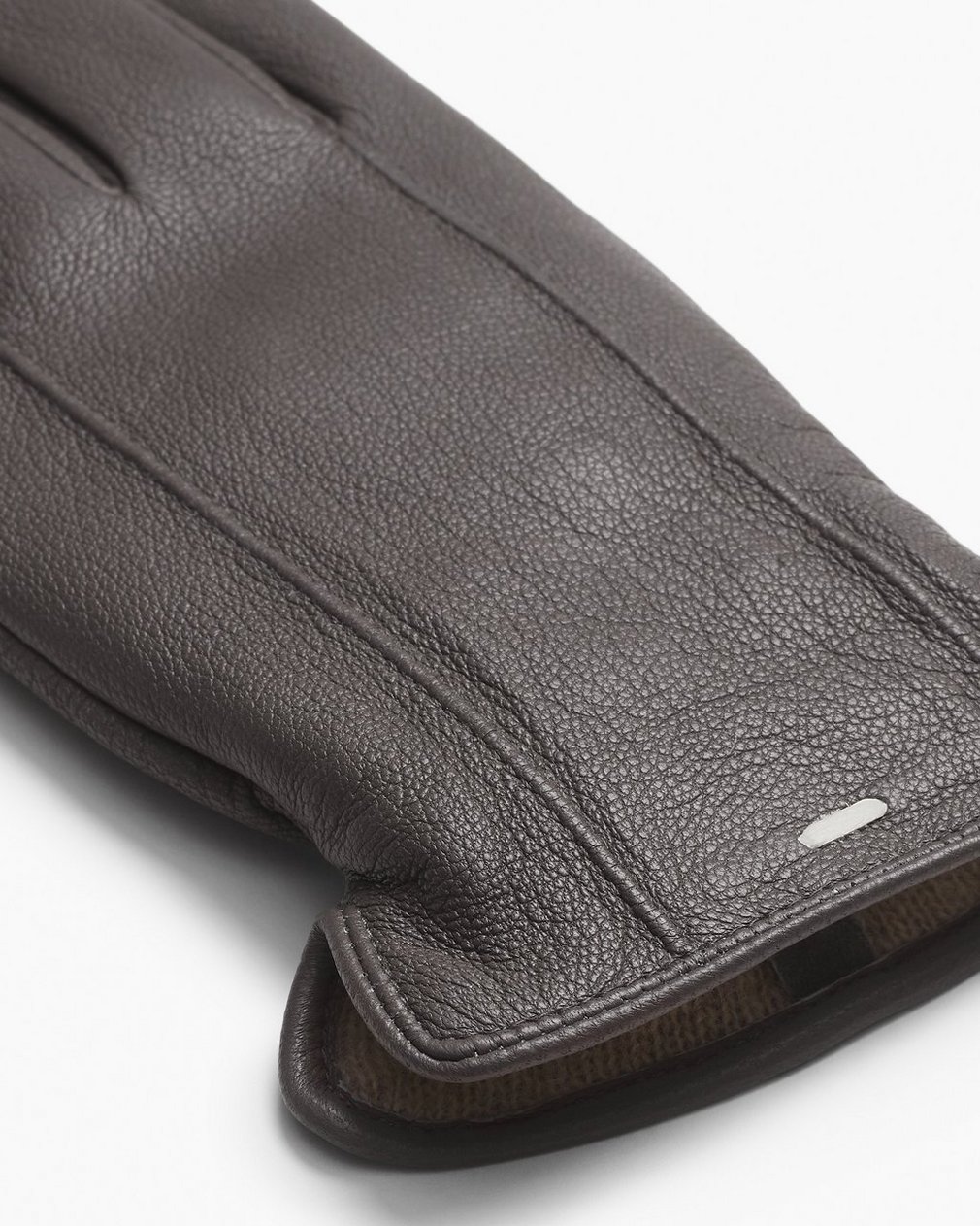 Evan Leather Gloves - Dark Grey - Image 2