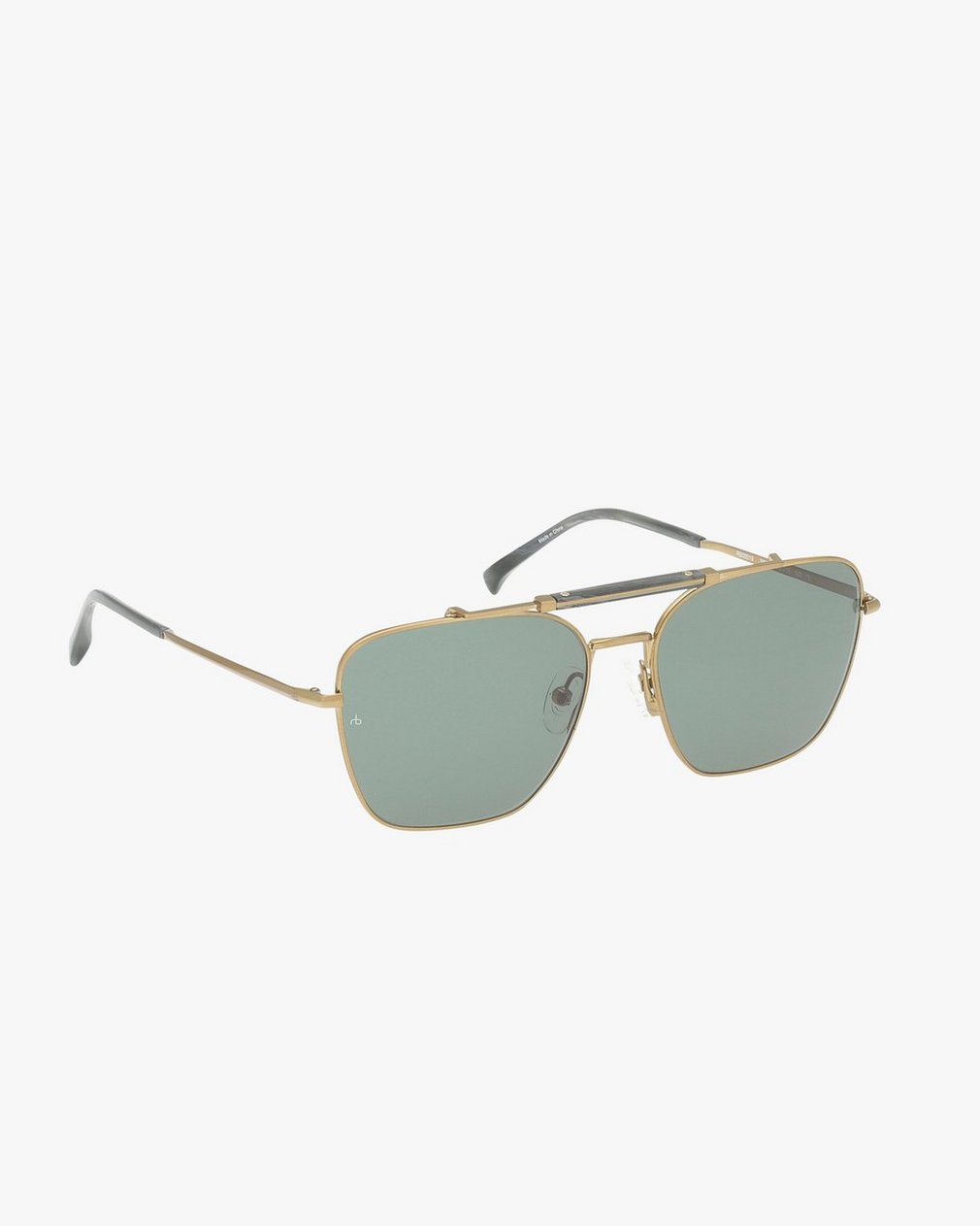 Ryan Square Aviator Sunglasses - Bronze Olive - Image 3