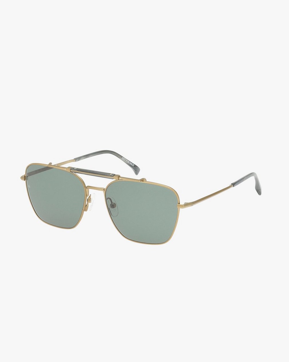 Ryan Square Aviator Sunglasses - Bronze Olive - Image 4