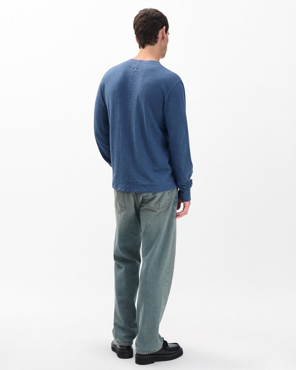 Classic Flame Henley - Worn Indigo - Image 6