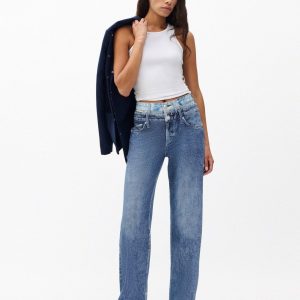 Miramar Logan Layered Wide-Leg Pants Dark Double Indigo