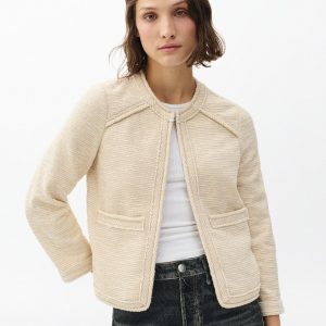 Clarice Tweed Jacket Cream