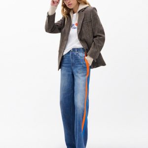 Miramar Sport Stripe Track Pants Cosmos Orng Blue Strp