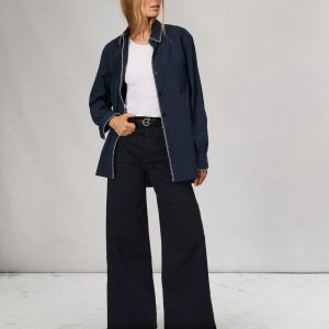 Flexi Sofie Ankle Wide-Leg Jean Black