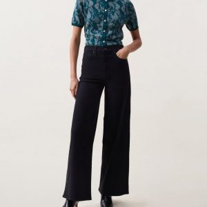 Serena Wide-Leg Jeans Black