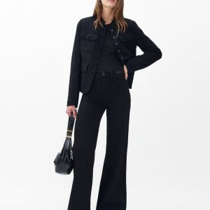 Skylar Wide-Leg Jeans Black