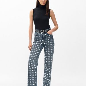 Shea Relaxed Straight Jeans Kingston Stud