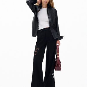Sofie Wide-Leg Jeans Black Rinse