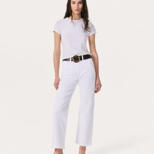 Shea Relaxed Straight Jeans Optic White