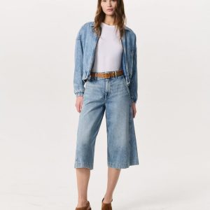 Tailored Jamie Denim Culotte Pacific
