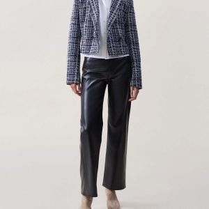 Elvy Tweed Blazer Navy Multi