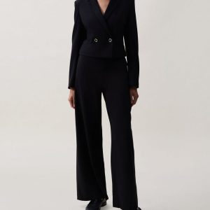 Elvy Twill Blazer Black